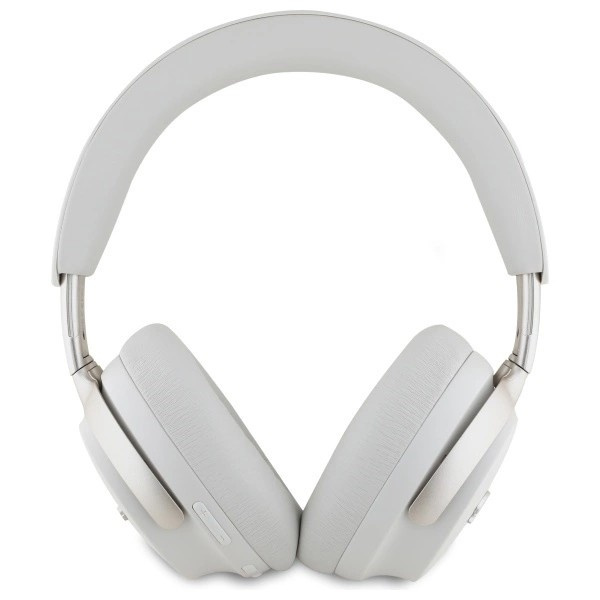 Słuchawki nauszne Bluetooth Guess Metal Script Logo ANC - beżowe