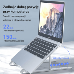 Orico Podstawka pod laptop, składana, czarna