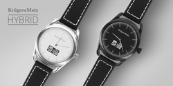 Zegarek elegancki smart Kruger Matz Hybrid srebrny