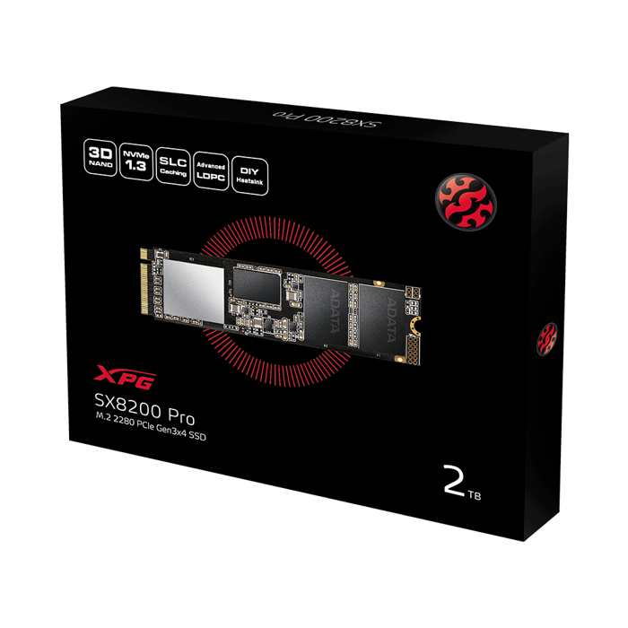 Dysk SSD Adata XPG SX8200 PRO PCIe Gen3x4 M.2 2TB