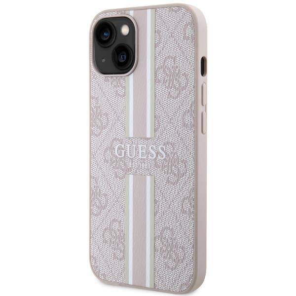 Guess GUHMP14MP4RPSP iPhone 14 Plus 6,7" różowy/pink hardcase 4G Printed Stripes MagSafe