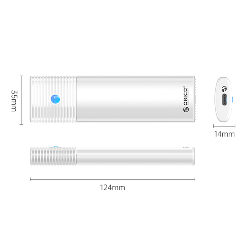 Orico Obudowa dysku M.2 NVMe USB-C 10Gbps biała