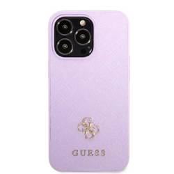 Guess GUHCP13XPS4MU iPhone 13 Pro Max 6,7" purpurowy/purple hardcase Saffiano 4G Small Metal Logo